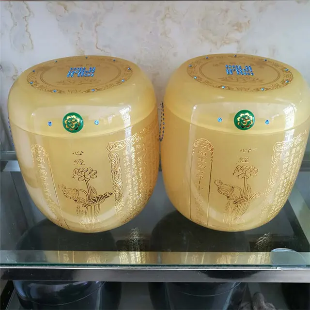 
Wholesale Hot Sale Jadestone Marble & Onyx Square Cremation Urn 