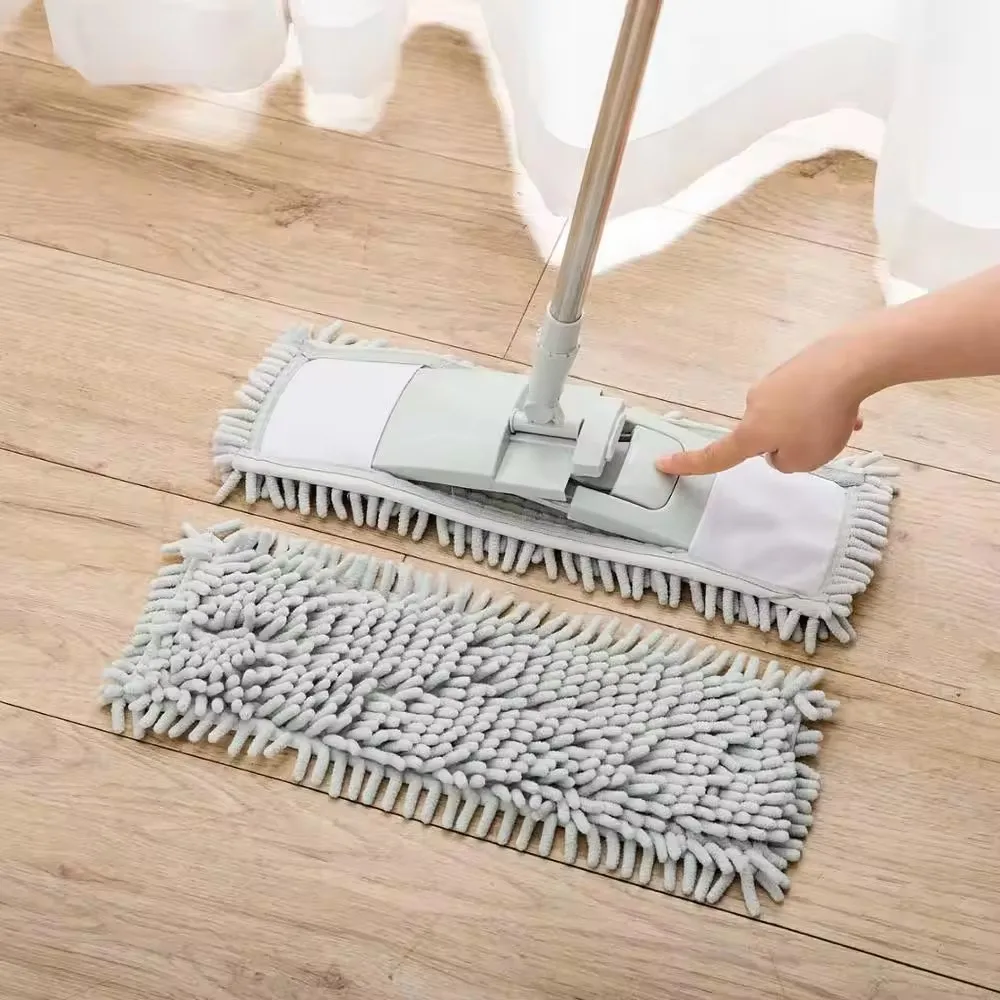 Household hotel Newly Design sweeping dust magic microfiber flat mop for wet dry floor cleaning