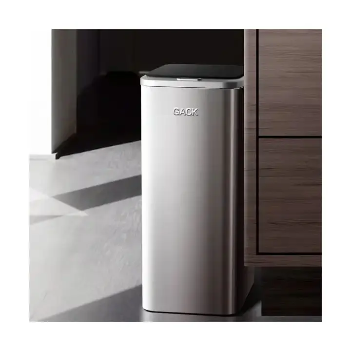 6/9/12L garbage bin for wholesales  vacuum formedstainless steel trash can made in China metal press type garbage can