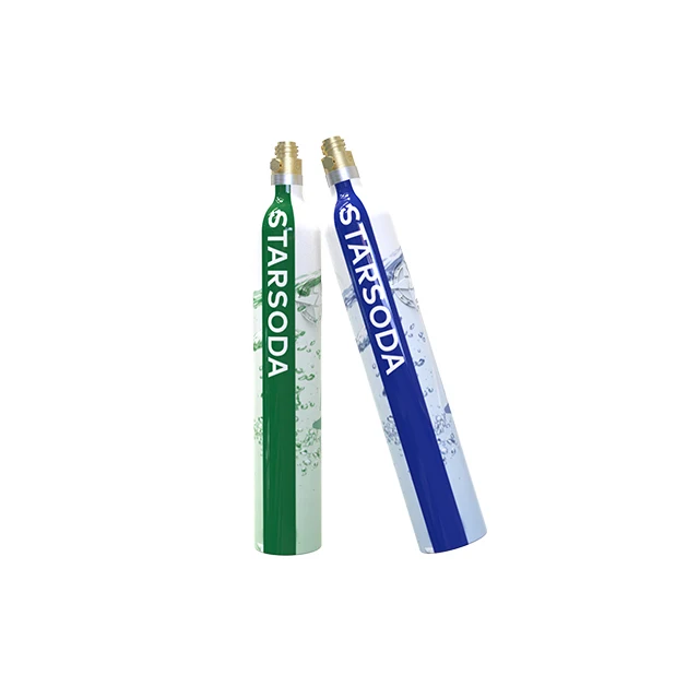 0.6 L High Pressure Aluminum Alloy CO2 Tank Food Grade Safety Carbon Dioxide Refillable Cylinder for Home Soda Water Maker