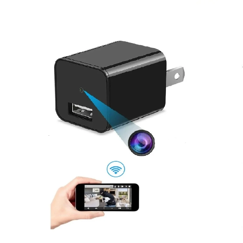  128g Full HD 1080p Домашняя безопасность беспроводная скрытая камера Usb настенное зарядное устройство