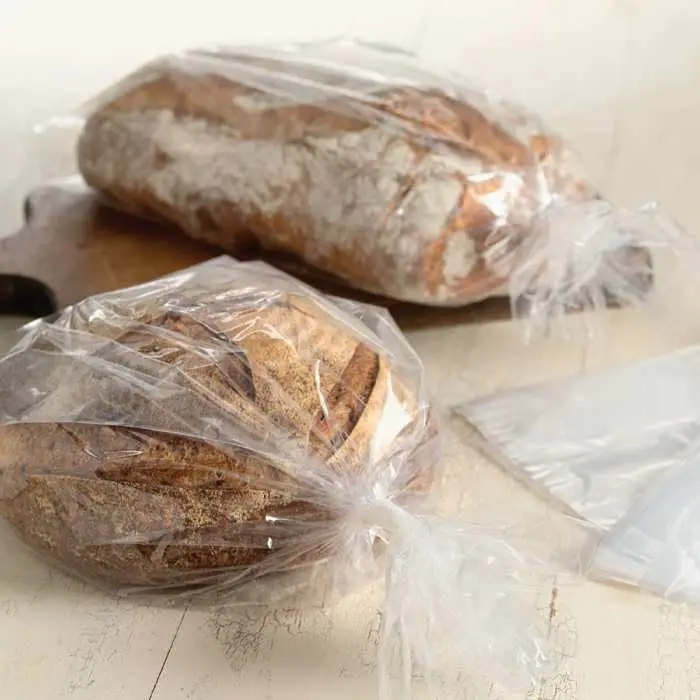 Custom Logo Printed Plastic Micro Perforated Wicket Bag Heat Seal Gusset Pouch for Bakery Packaging Food Packaging Bread Storage