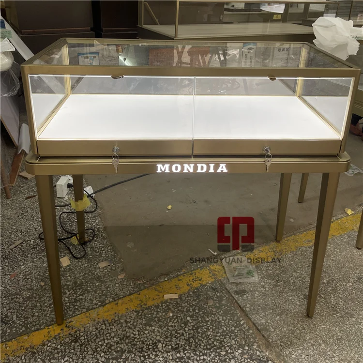Diamond Jewelry Store Glass Display Cabinet High-End Jewelry Counter Furniture Customization Manufacturer