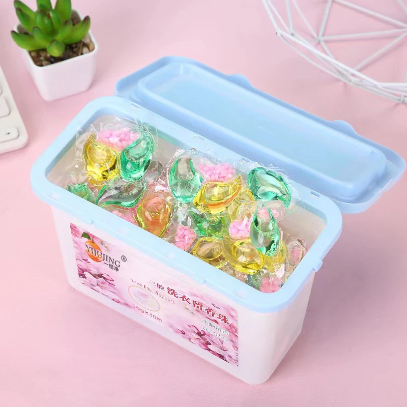 eco 3 in 1 liquid laundry capsules scented booster beads detergent capsule pods
