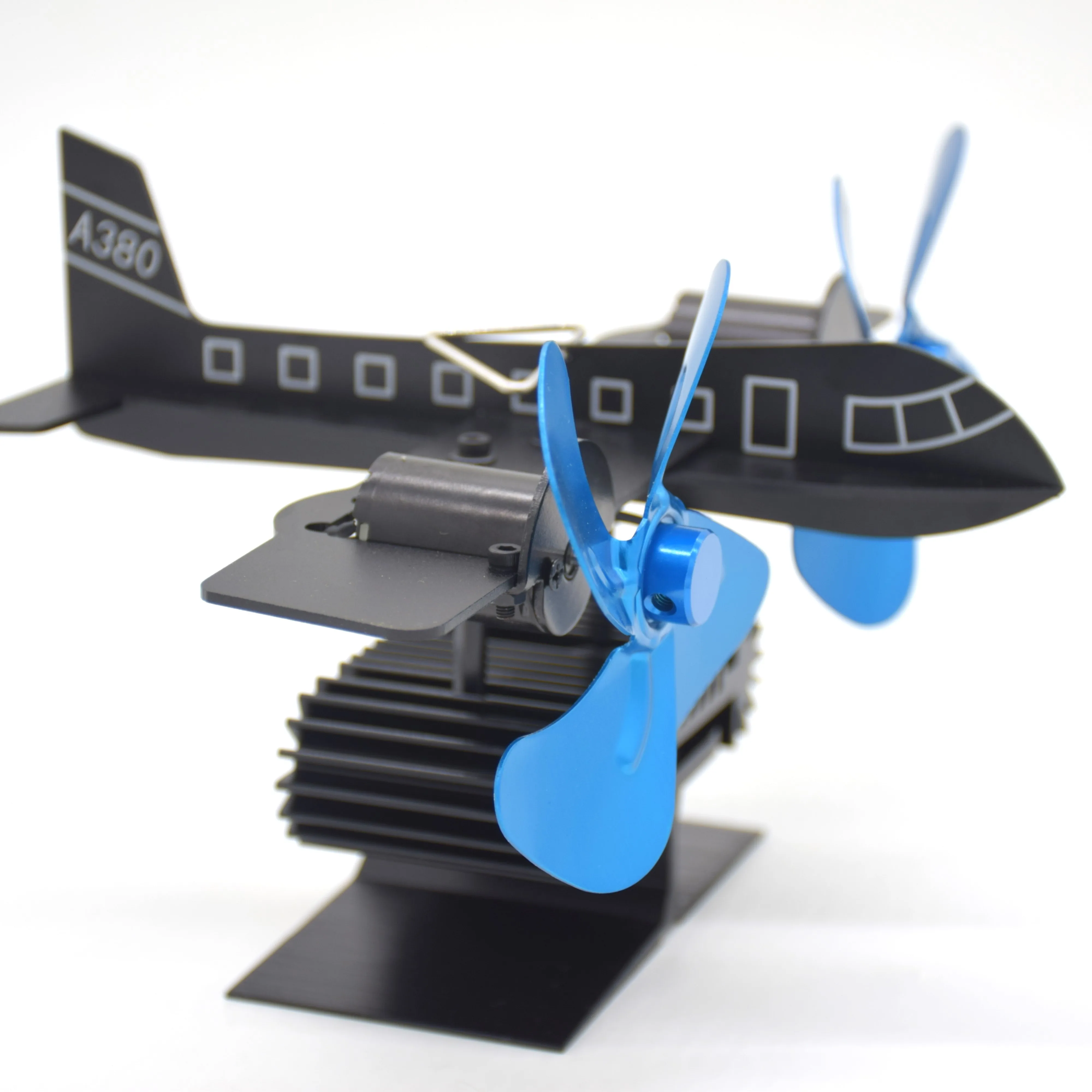 Winter Home Heater Wood Fireplace Twin Head 8 Blades Exhaust Ecofan Pellet Stove Heat Powered Fireplace Top Fan