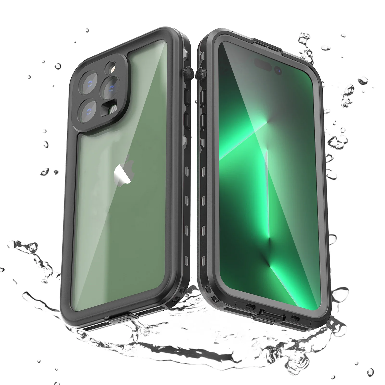Redpepper IP68 Underwater Waterproof Case for iPhone 14 Pro Max 14 Plus 2M Drop Tested Shockproof Case For iPhone 13 Pro 12 11
