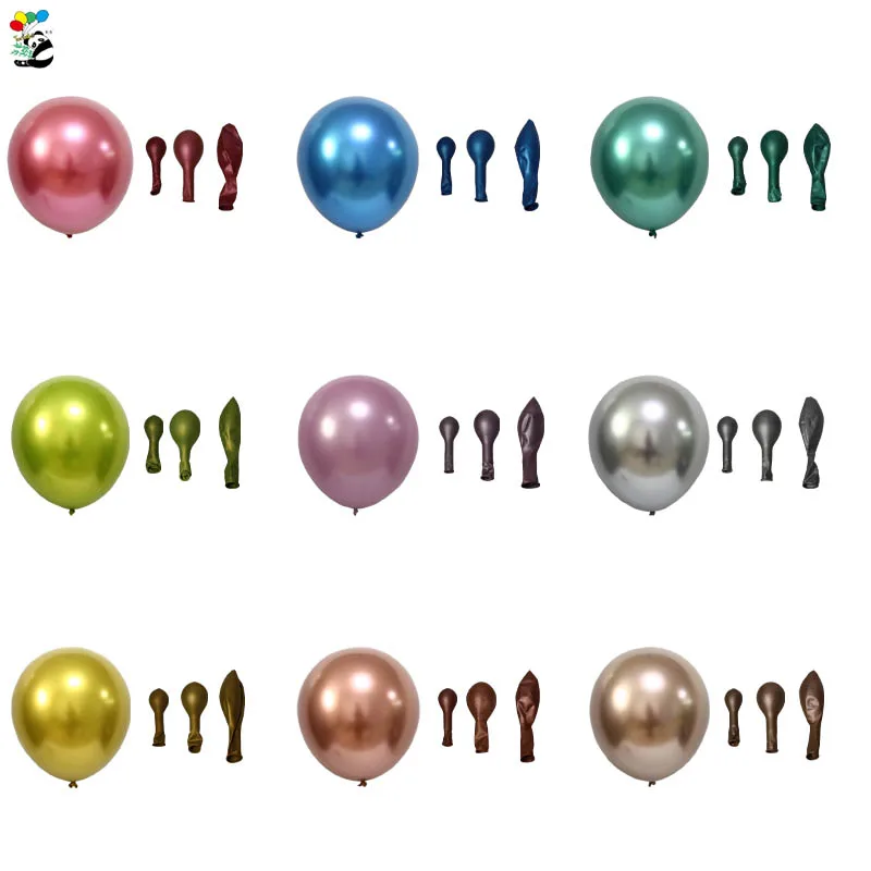 Holiday Party Large Size Metallic Gloss 36 inch balloon Giant latex helium metallic silver gold balloons