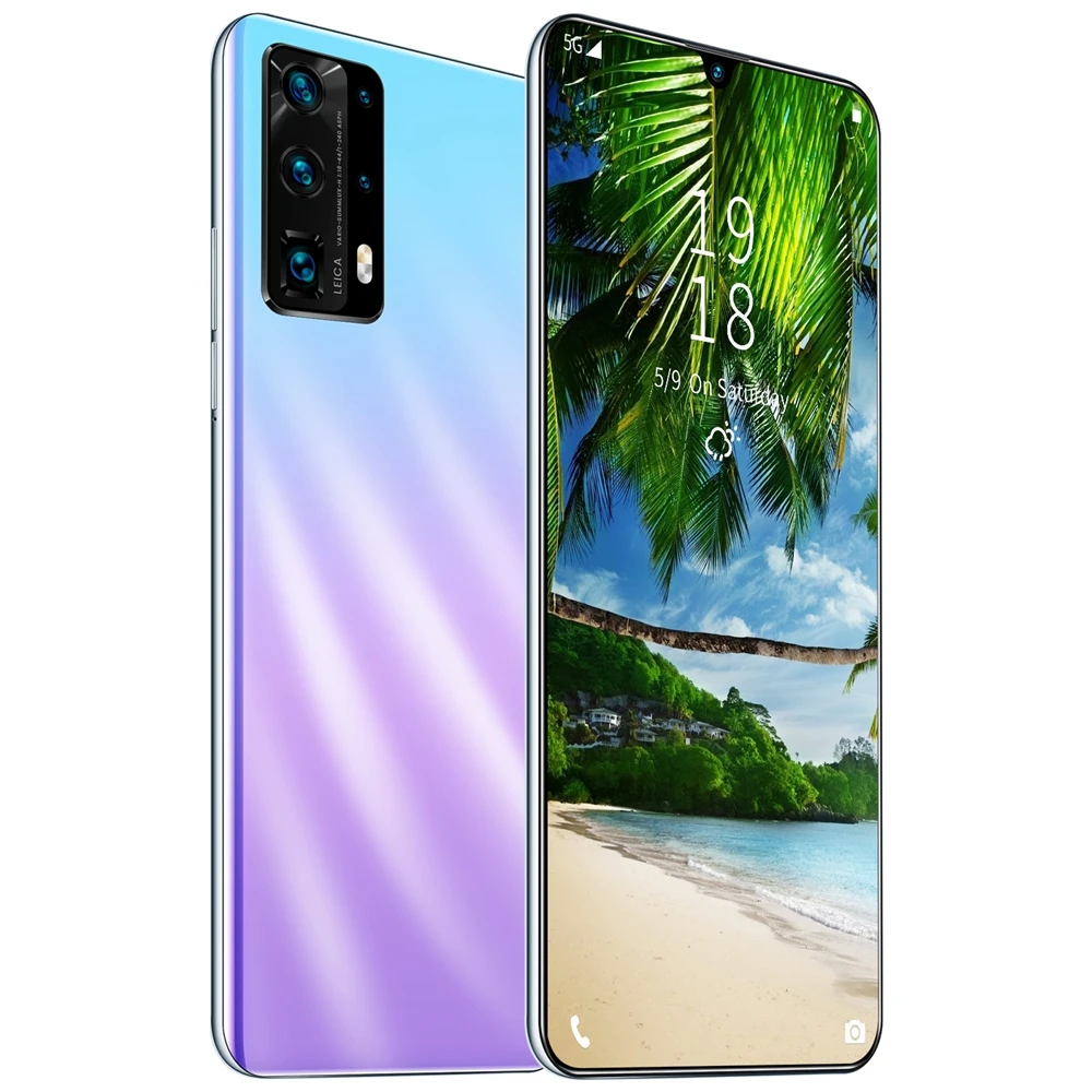 
VBEST 2020 Hot Sale P40 Pro Android 10.0 Smartphone 6.5 Inches Large Memory 8GB+128GB thin Face Unlock Dual Card 