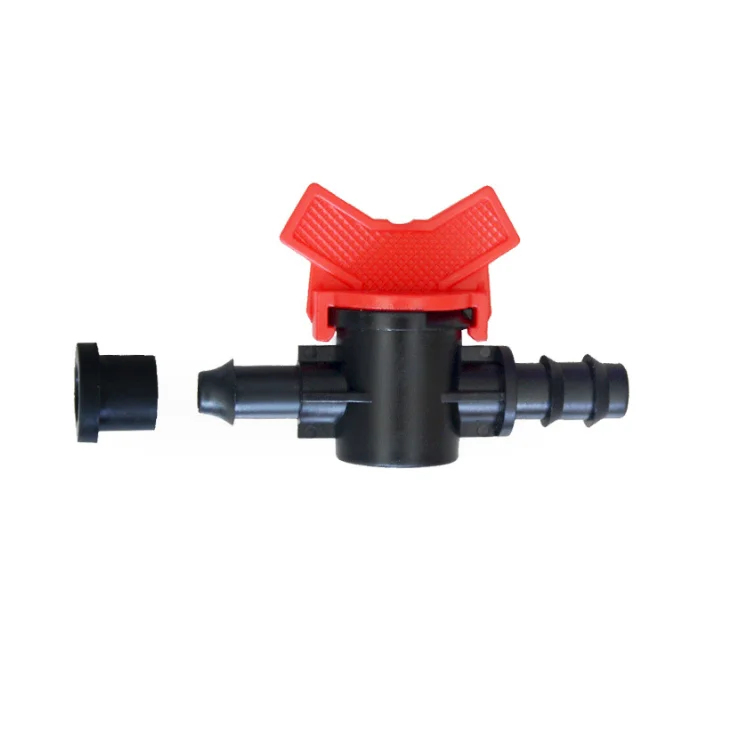 Plastic Mini Valves Barb Offtake Valve For Garden Agriculture Greenhouse Irrigation Pipe Fitting