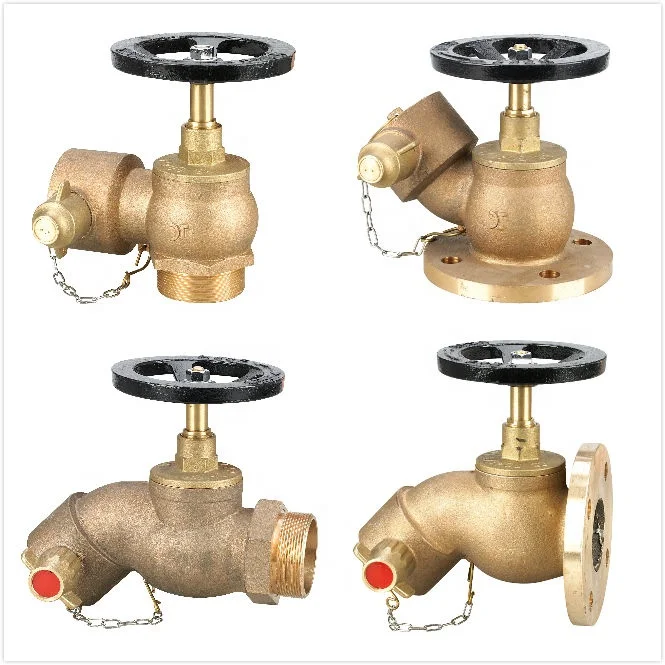 BaiChuan Fire Hose Angle Valve Pressure reducing Valve Fire Hydrant DN65 2.5' 2' inlet  (Landing, Dry Riser, Deck) Valve