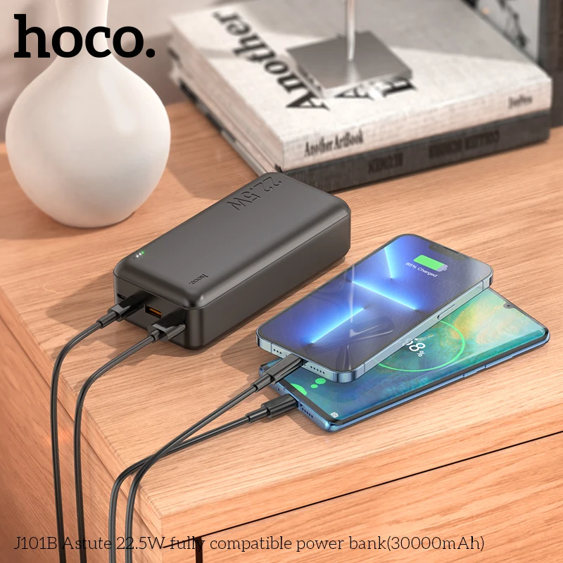 HOCO 30000mAh 22.5W Portable External Battery Phone Charger Power Bank