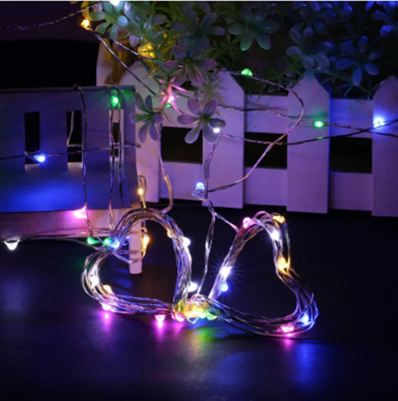 USB Operated 2M Micro LED Invisible Fairy String Lights for Christmas Garland Decoration