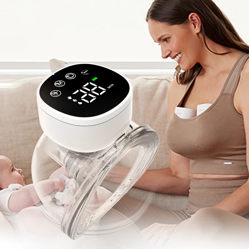 Electric Wireless Hands Free Breast Pump Hand-Held Wearable Breast Pump Breast Size Increase Vacuum Hand Pump