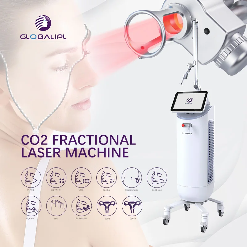 60w medical co2 fractional laser device for skin refurfacing wrinkle removal and skin rejuvenation beauty machine