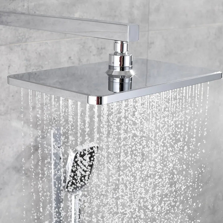 2024 Sanitary Ware Chrome Plated Hot Selling Wall Mounted Bathroom Ceiling Brass Shower Sets Manufacturers