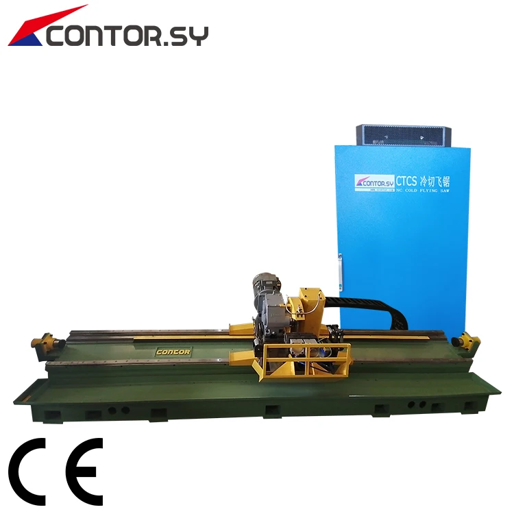 Tube mill flying cut off saw