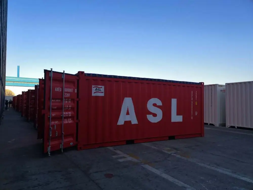 
20GP Soft Open Top container with tarpaulin 