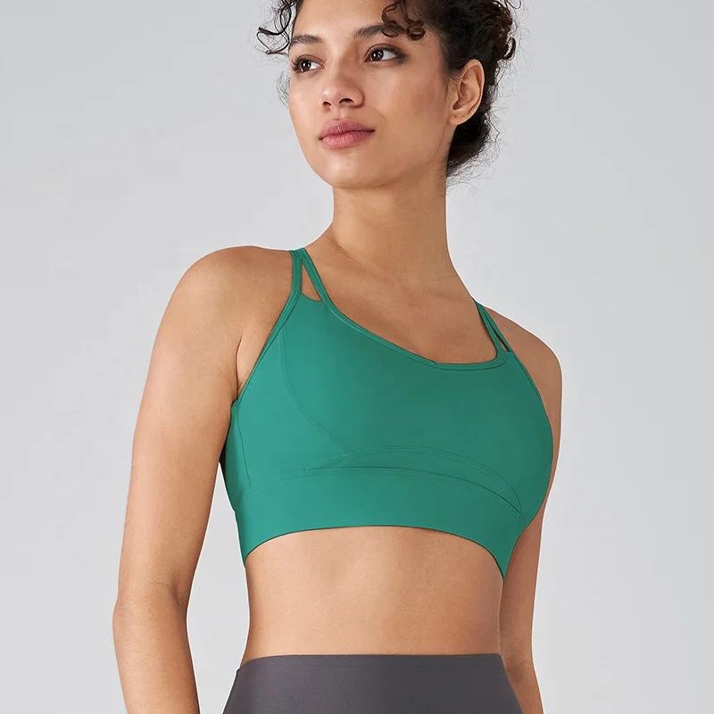 Women Soft Compression Supportive Lightweight Halter Neck Training Bra