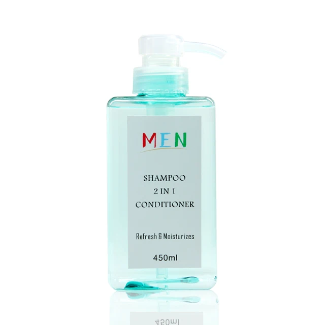 Шампунь и гель-кондиционер для мужчин 2 в 1 с логотипом под заказ, фирменная торговая марка OEM для мужских волос, 450 мл
