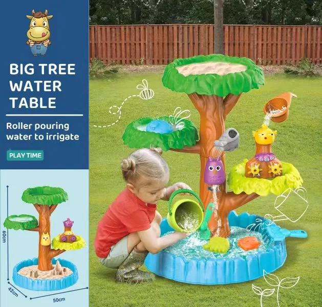 2024 New Trend Toys Summer Beach Sand Table Kids Water Playing Table Outdoor Indoor toys Sand and Water Table for Kids