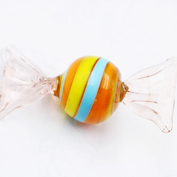 Rainbow Colored Glass Candy For Christmas Decoration