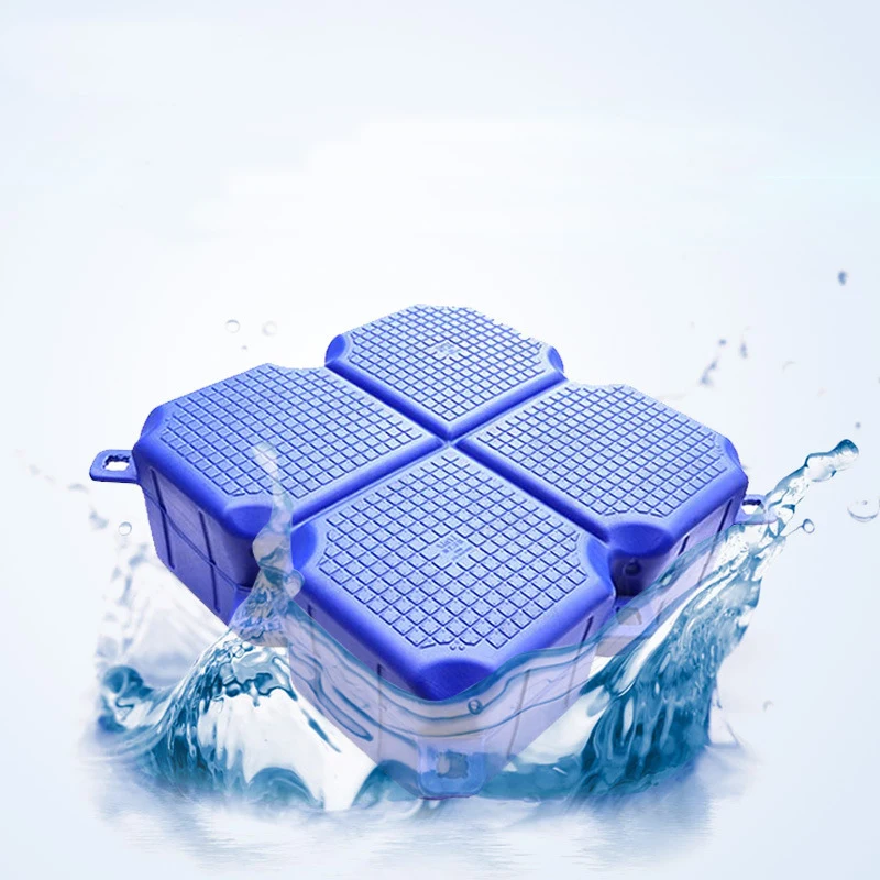 Custom Plastic Modular Floating Bridge With Pontoon Cubes Boat Dock Glue Float Prices Water Platform