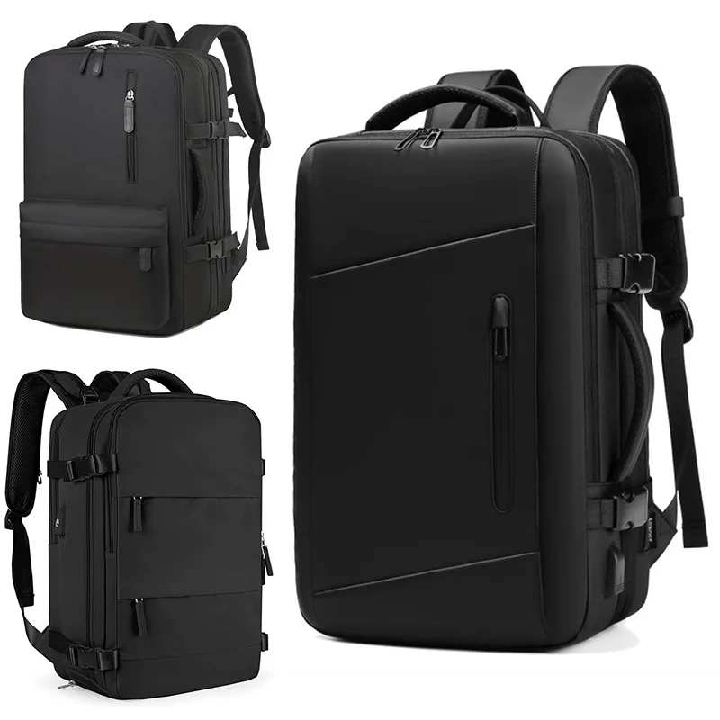 Custom Outdoor Travel Bag Design Business Travels Backpack Men with USB Charging Port