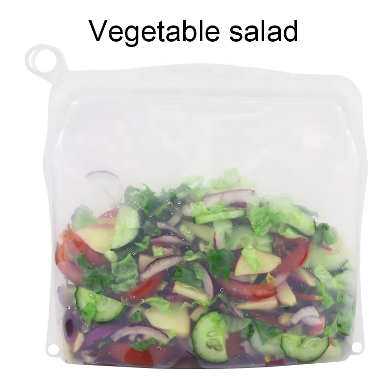 2023 Premium Dishwasher And Microwave Safe Endlessly Reusable Silicone Food Storage Sandwich Bags For Kitchen