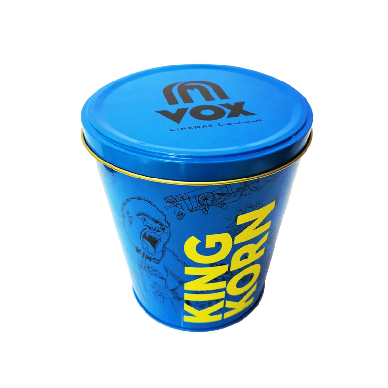 1 gallon popcorn tin gourmet popcorn bucket metal