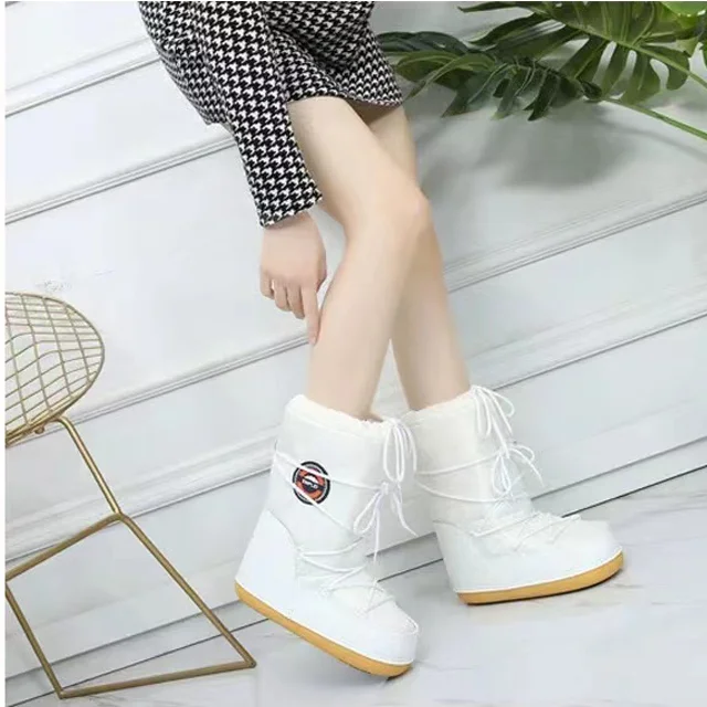 Осенне-зимние женские зимние ботинки, Прочные ботинки для родителей и детей, лыжные ботинки