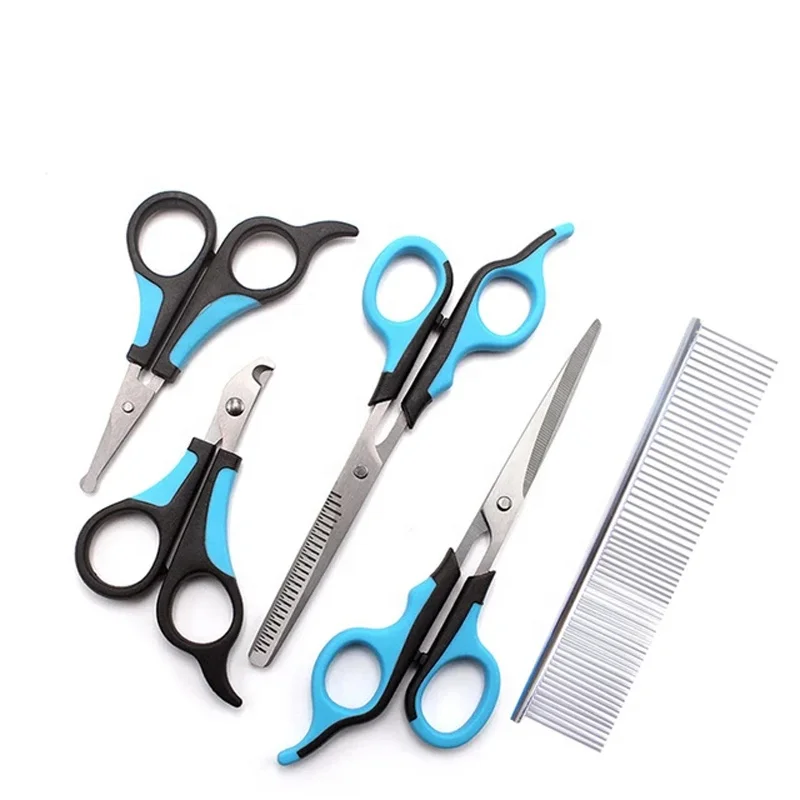 New Pet Grooming Shears Set with combs Factory Made Pet Scissors High Quality Japanese Steel