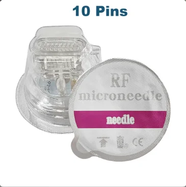 wholesale  Nano Micro Needle Tips Gold Plated Insulated Disposable 10  25 64 Pins Rf Fractional Microneedling Cartridges