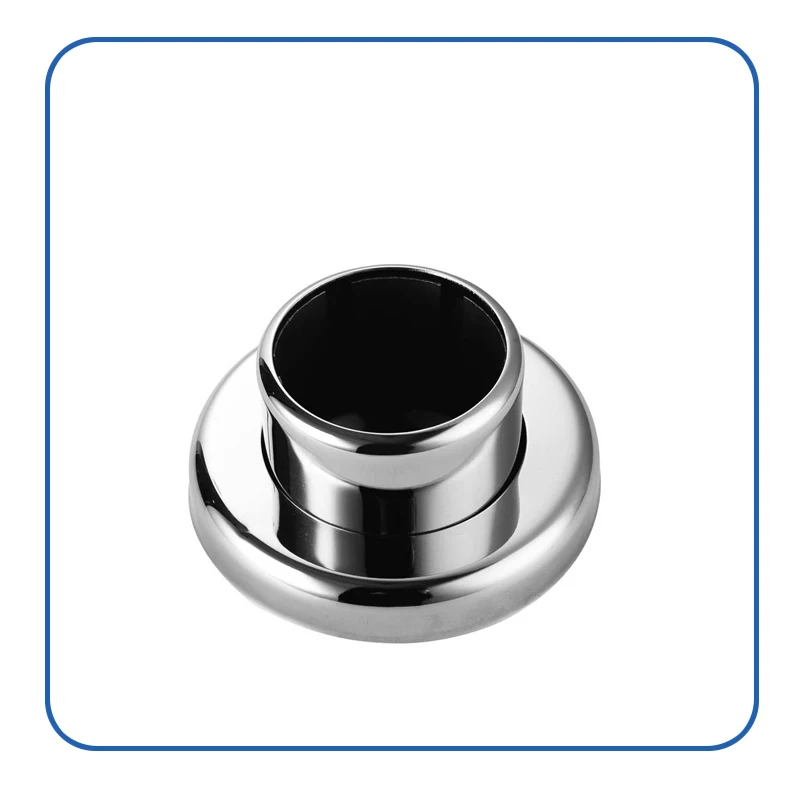 Stainless Steel Stair Handrail Railing Accessories Mirror Polished Round&square Pipe Base&cover Flange Plate - Buy Stainless Ste