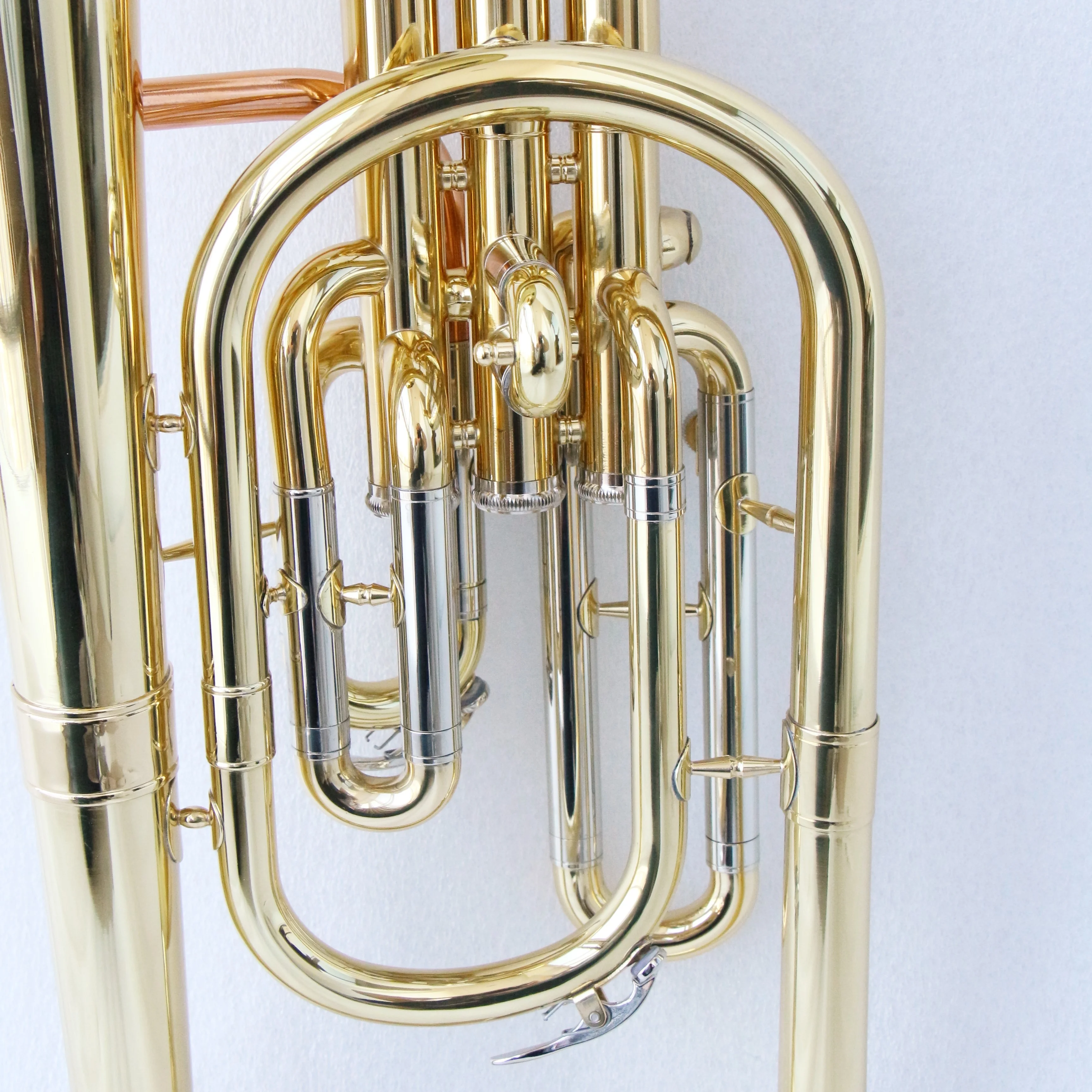 Wholesale good quality alto horn copy famous brand gold lacquered tenor horn