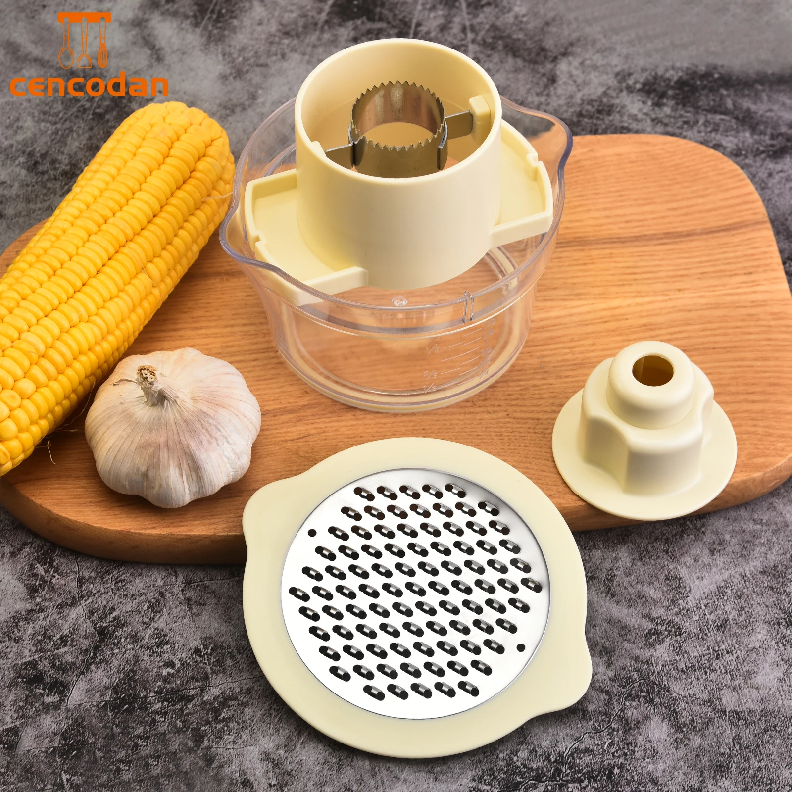 Multi-functional corn stripper stainless steel corn thresher household peeling corn gods kitchen tools garlic grinder
