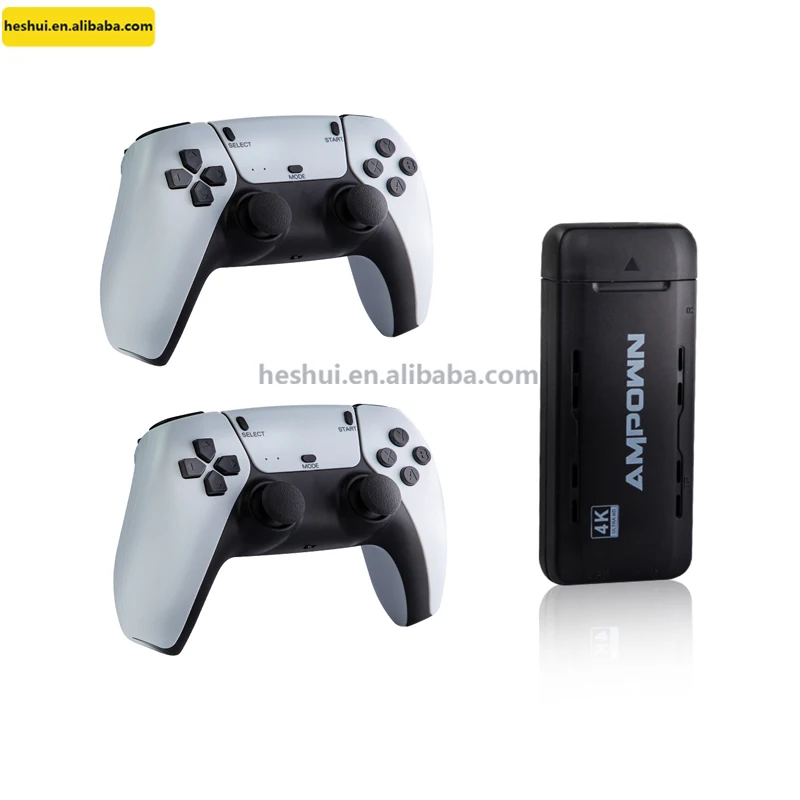 U9 Game Stick 64G 10000 Classic Video Game Console 2.4G Wireless Gamepad HD TV Mini Game Console  Stick 4K For PSP/N64/PSP