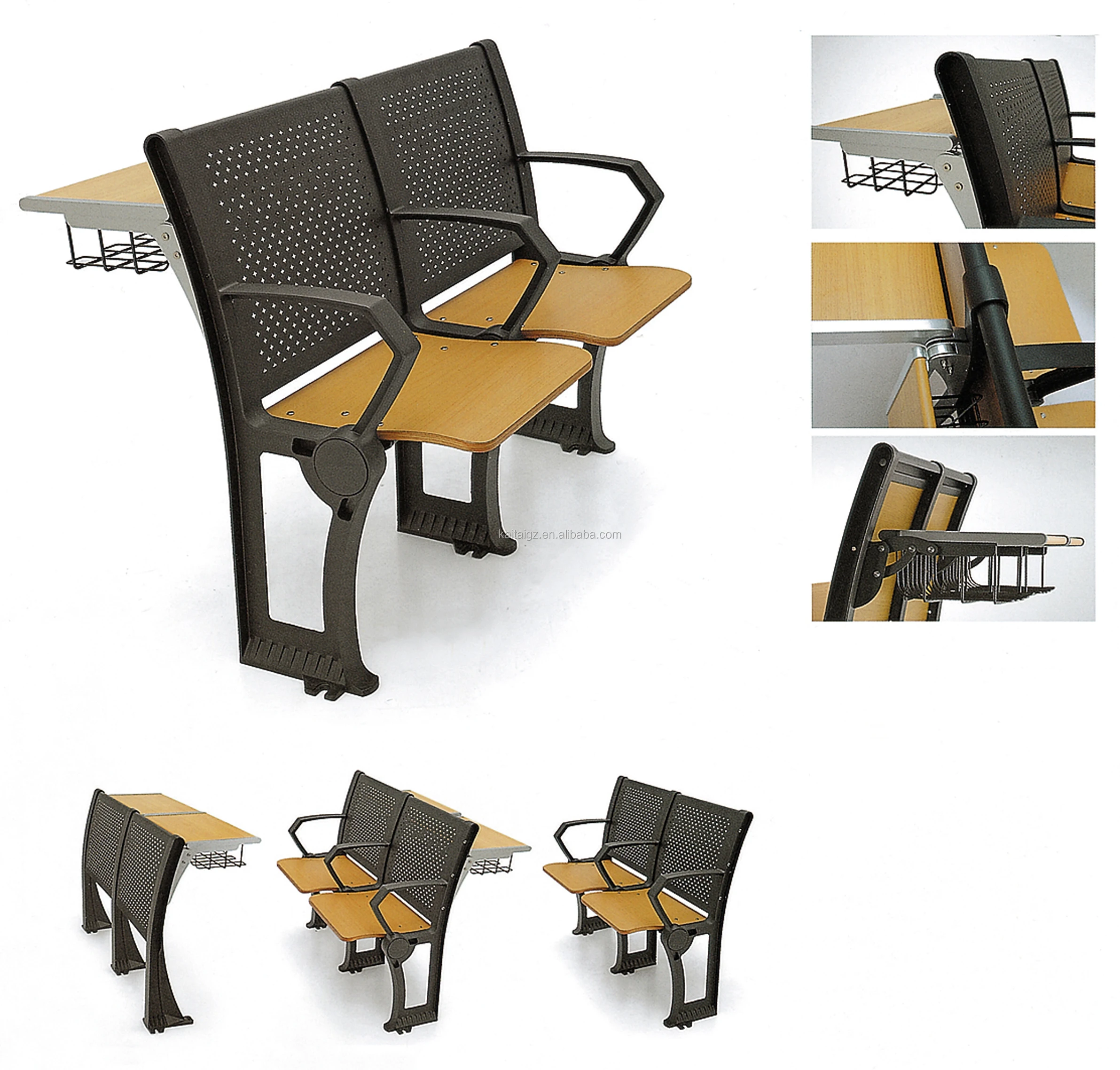 Popular school furniture classroom bench student desk chair furniture for university