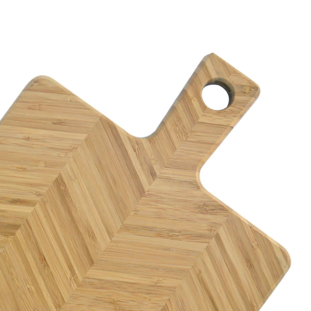 Bamboo Wooden Cutting Board with Handle Chopping Block Kitchen Serving Charcuterie Cheese Board