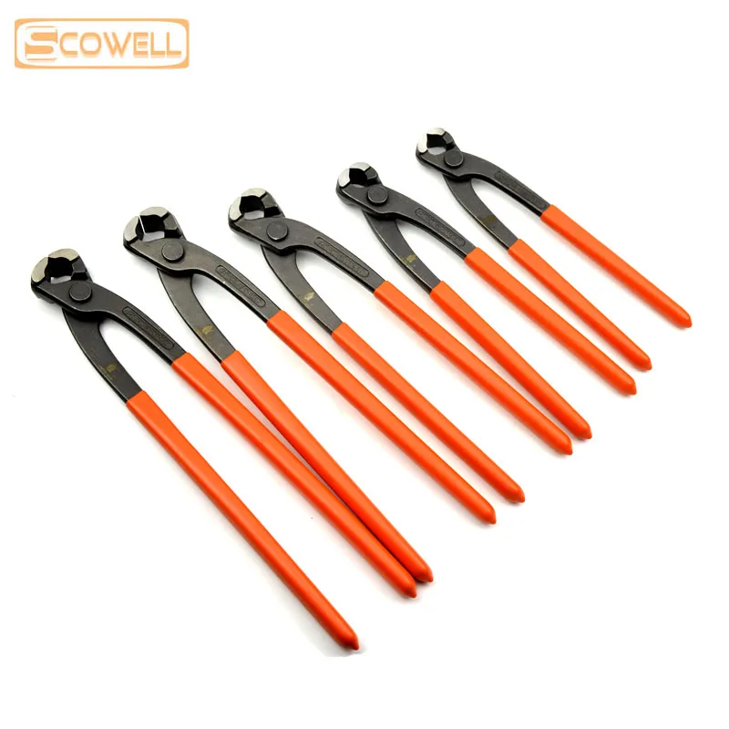 CR-V Steel Tower Pincer Pliers Construction Riveter Cutter Wire Stripper Nipper 8in/9in/10in/11in/12in Concrete Tweezers Clamp