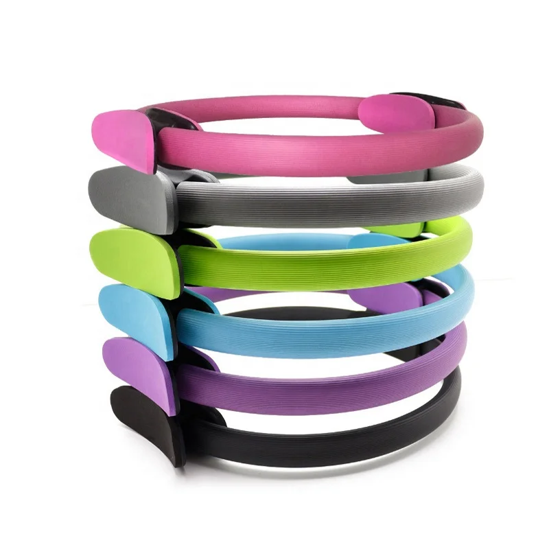 Home Yoga Training Exercise Equipment Ankle Wrist Weight Dumbbell Magic Circle Pilates Ring PU Rubber Yoga Mat Sport Set