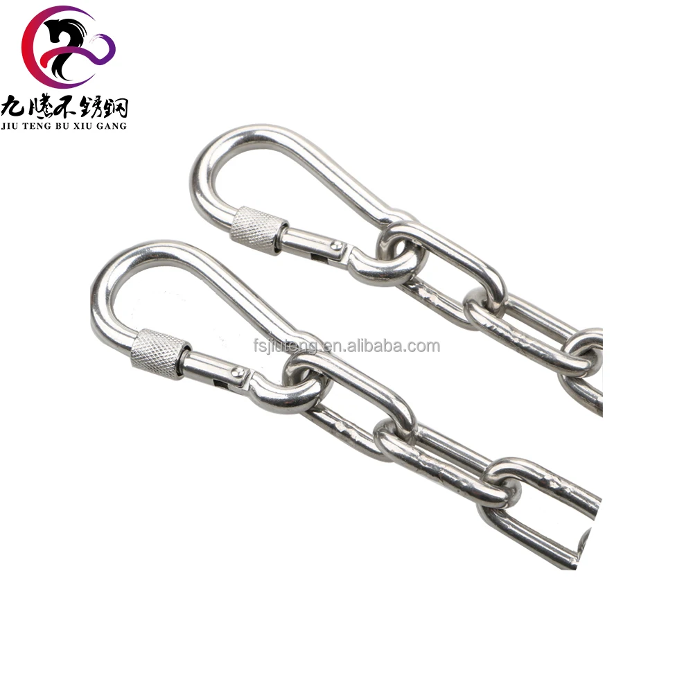 Foshan spot 304 stainless steel chains can be customized for swing guardrail chains, hanging lamp chains