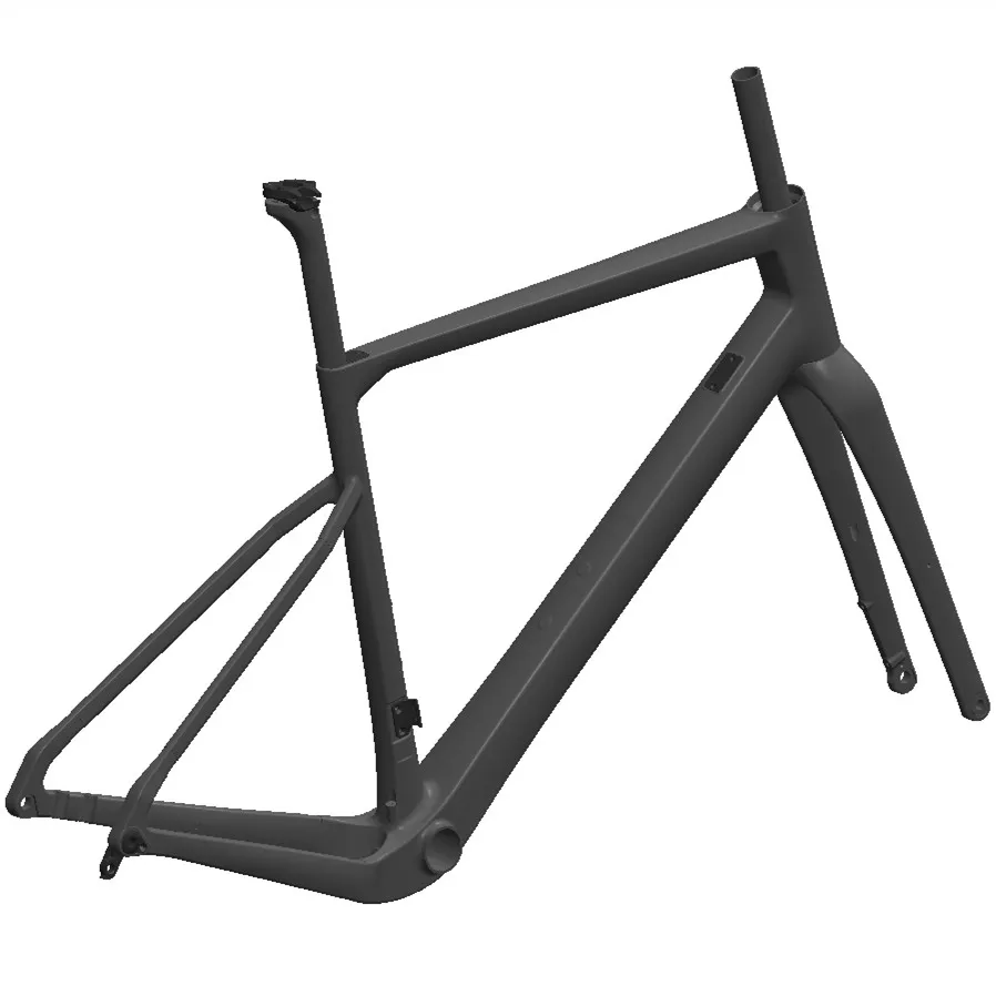 New Fashion Disc-brake Gravel Road Bicycles Carbon Road Bike Frame Carbon Fiber 700c Gravel Frame Matte Road Bike Frame