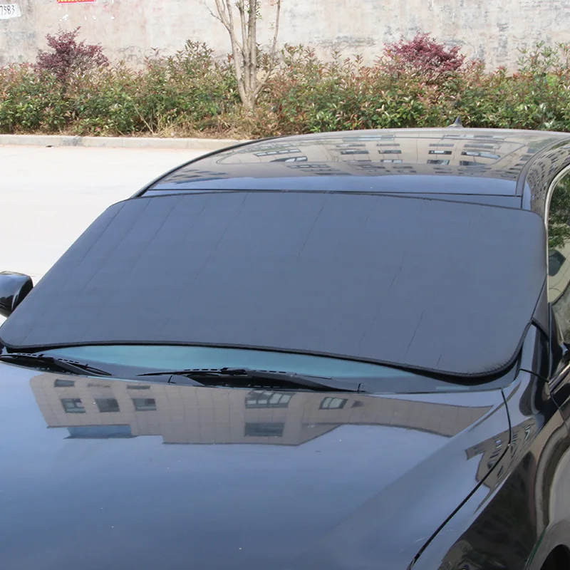 150*70 cm front sun shade car clothes snow half car cover anti-theft sun car cover