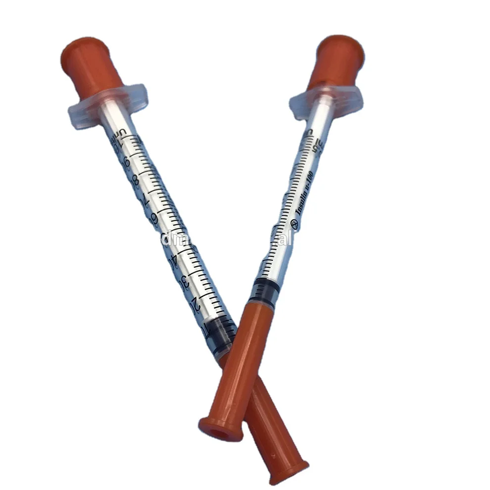 
disposable Insulin syringes for sale with 0.1ml 0.3ml 0.5ml 