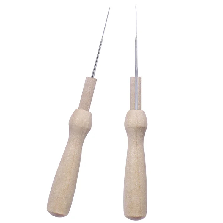 
High quality china supplier felting knitting sewing kit felt handmade tools poke punch needles with 5 sticks 