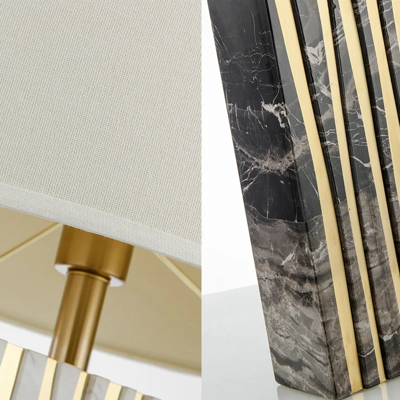 Modern marble desk lamp led Nordic designer creative hotel club villa bedroom table light reading decoration lamp