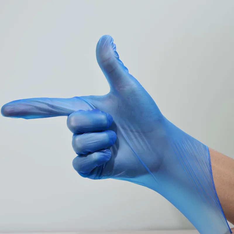 Белые прозрачные пудры без ПВХ 100 шт. коробка среднего размера 5 г перчатка для осмотра виниловые