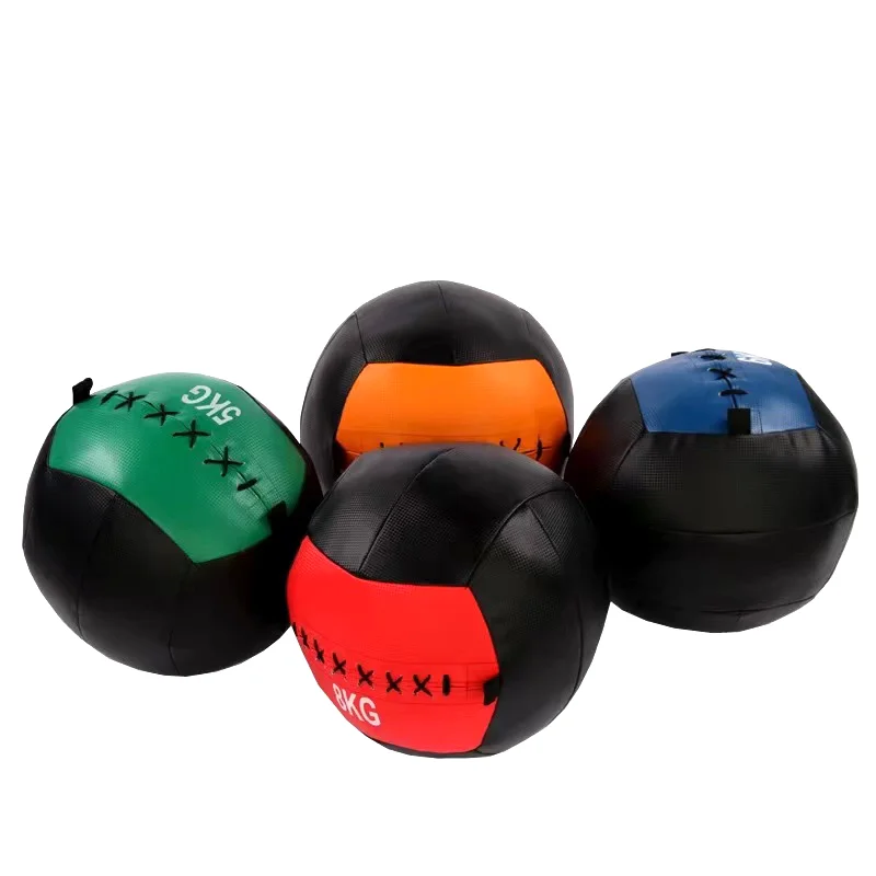 2022 High Buying High Quality PVC Gym Fitness Wall Balls Colored and Black Strength Training Medicine Balls