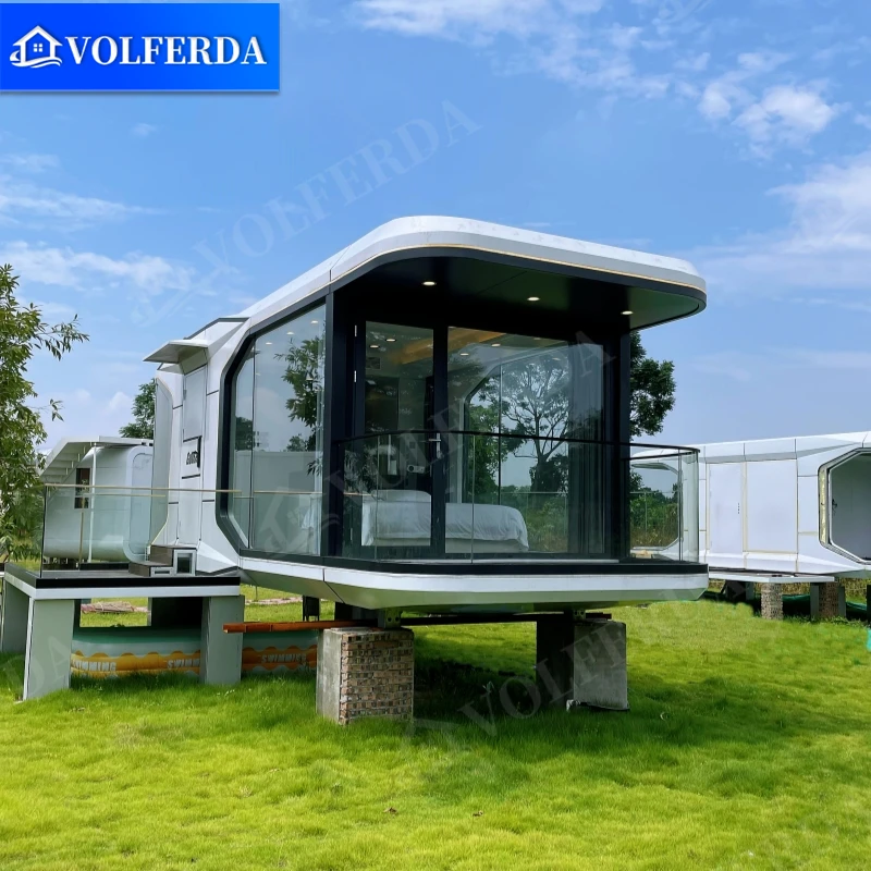 Капсульный дом VOLFERDA E5 Casas Prefabricadas виллы небольшой 2 спальни 1 ванная комната