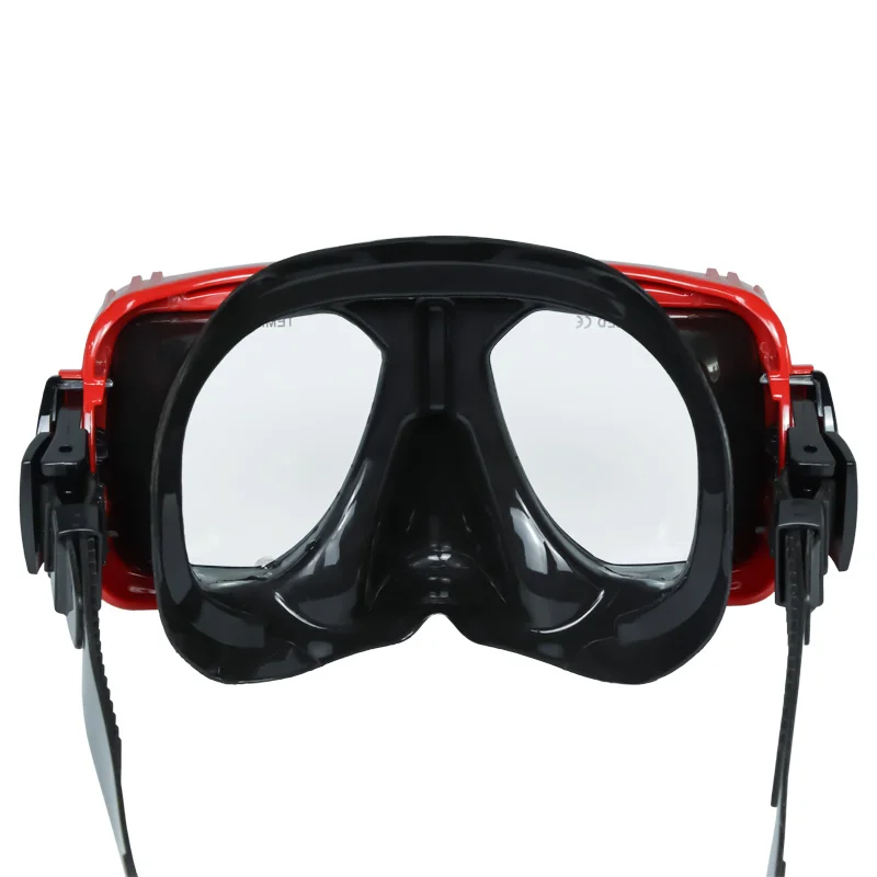 Factory direct sale liquid silicone tempered glasses lens diving equipment face snorkel mask underwater scuba diving mask